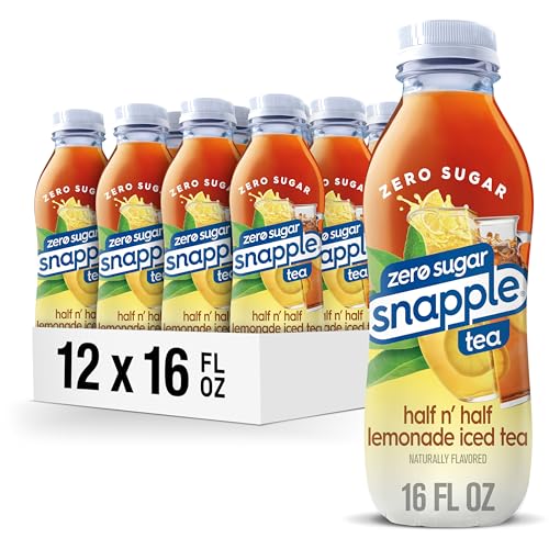 Snapple Zero Sugar Half 'n Half Tea 16oz Bottles 12-Pack