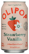 OLIPOP Prebiotic Soda Vanilla and Strawberry, 12 FZ