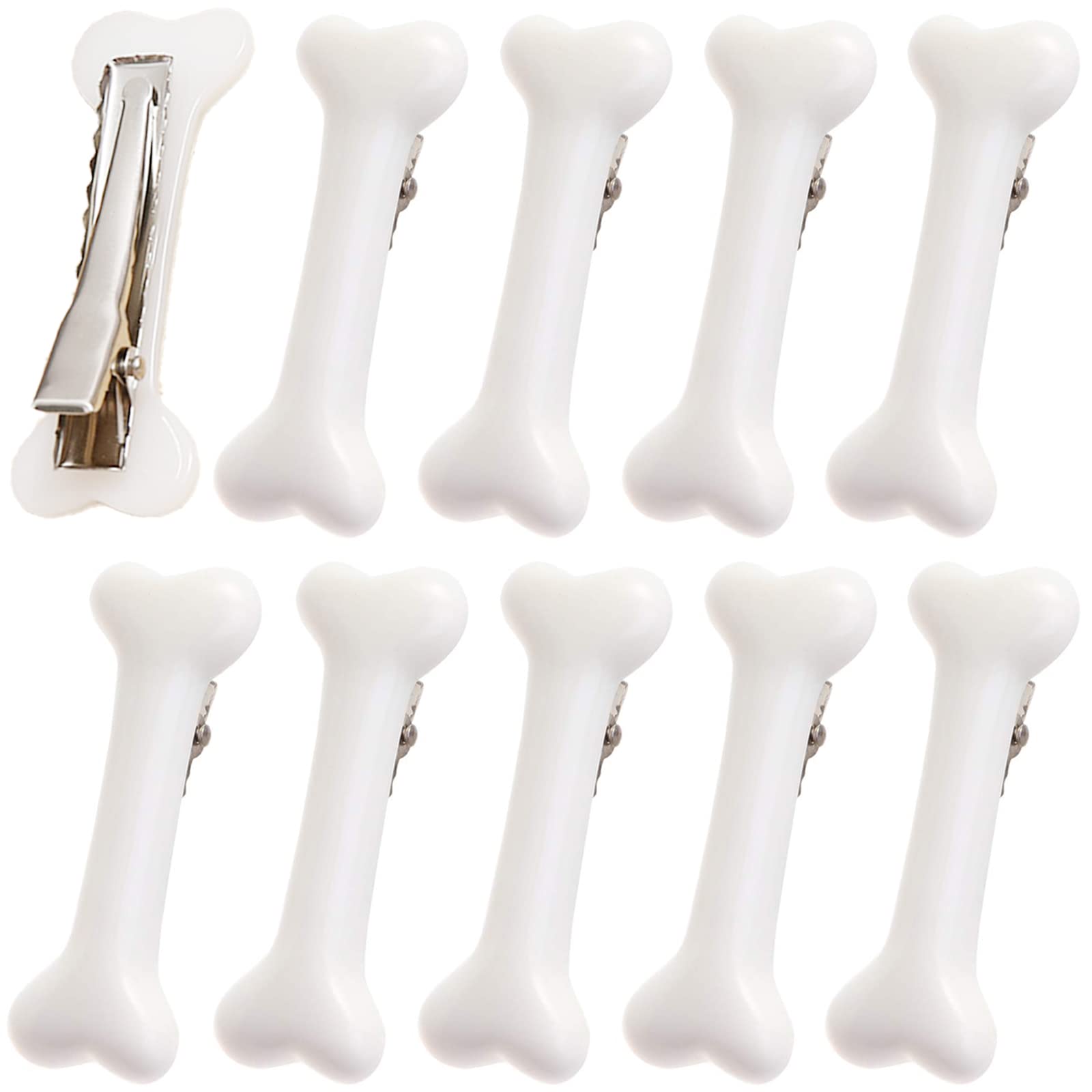 10-Pc Dog Bone Hair Clips