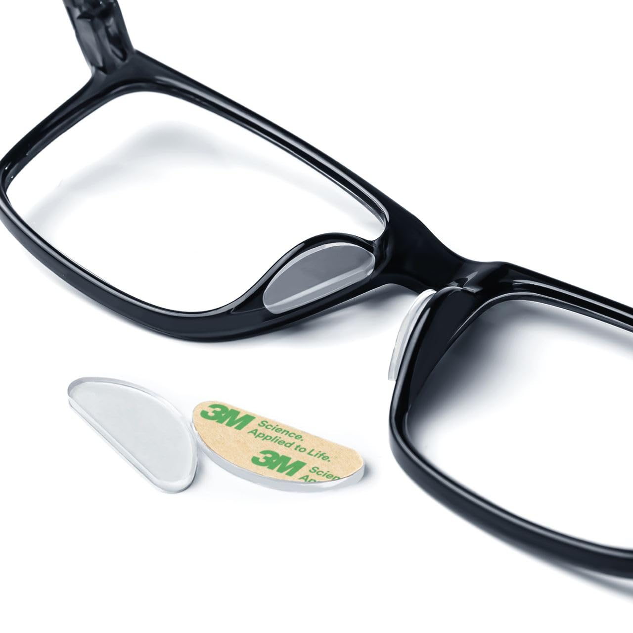 Clear Silicone Anti-Slip Nose Pads Glasses 12 Pairs