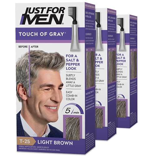 Just For Men Touch of Gray Light Brown 3-Pack