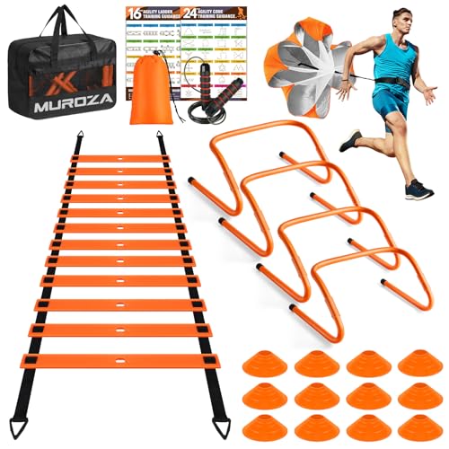 Agility Ladder Speed Training Set with Cones Hurdles