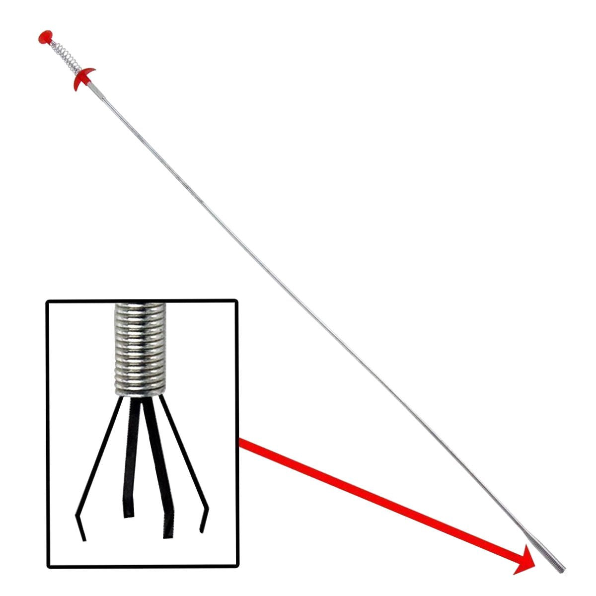 X-Long Flex-Cable Pickup Tool 36 Inch 4-Claw