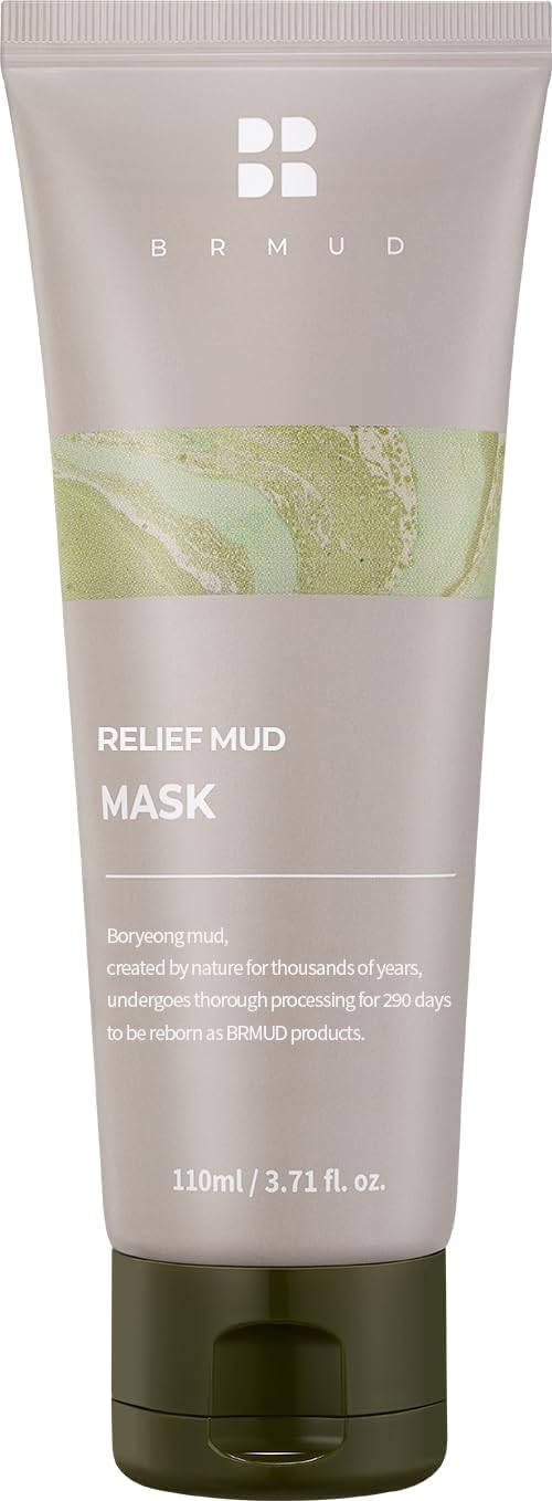 BRMUD Relief Mud Mask | Celeb's Choice Mud Mask - Body Mud Hydrating & Moisturizing Deep Pore Cleanser Face & Body Mask w/ 91.8% Nature-Derived Ingredients - K Beauty Body Mud (3.72 fl oz)