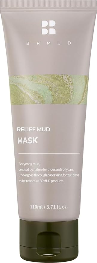 BRUMD Relief Mud Mask Boryeong Mud Face Exfoliating Mask Hydrating & Moisturizing Excess Sebum & Deep Pore Cleanser 3.71