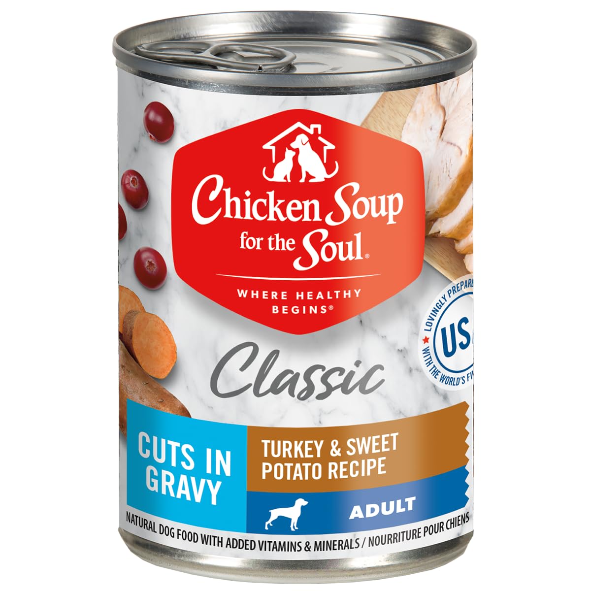 Chicken Soup Soul Adult Wet Dog Food Turkey 12-Pack