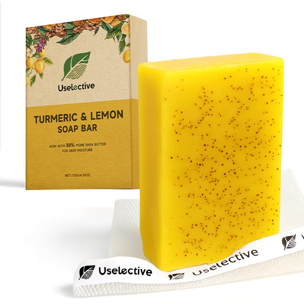 Uselective Lemon Turmeric Brightening Soap Bar