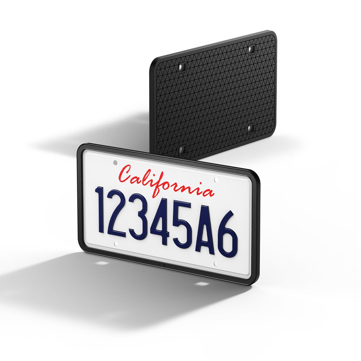 Spigen Rattle-Proof License Plate Frame Tesla Black