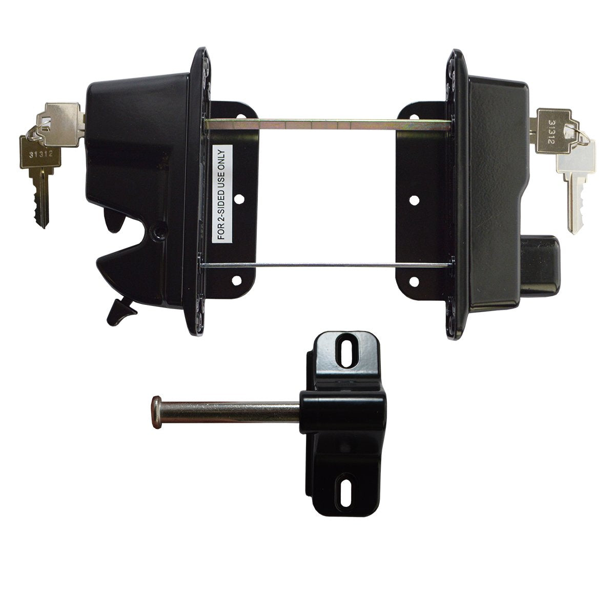 Keystone Black Key Lockable Latch Keyed Alike