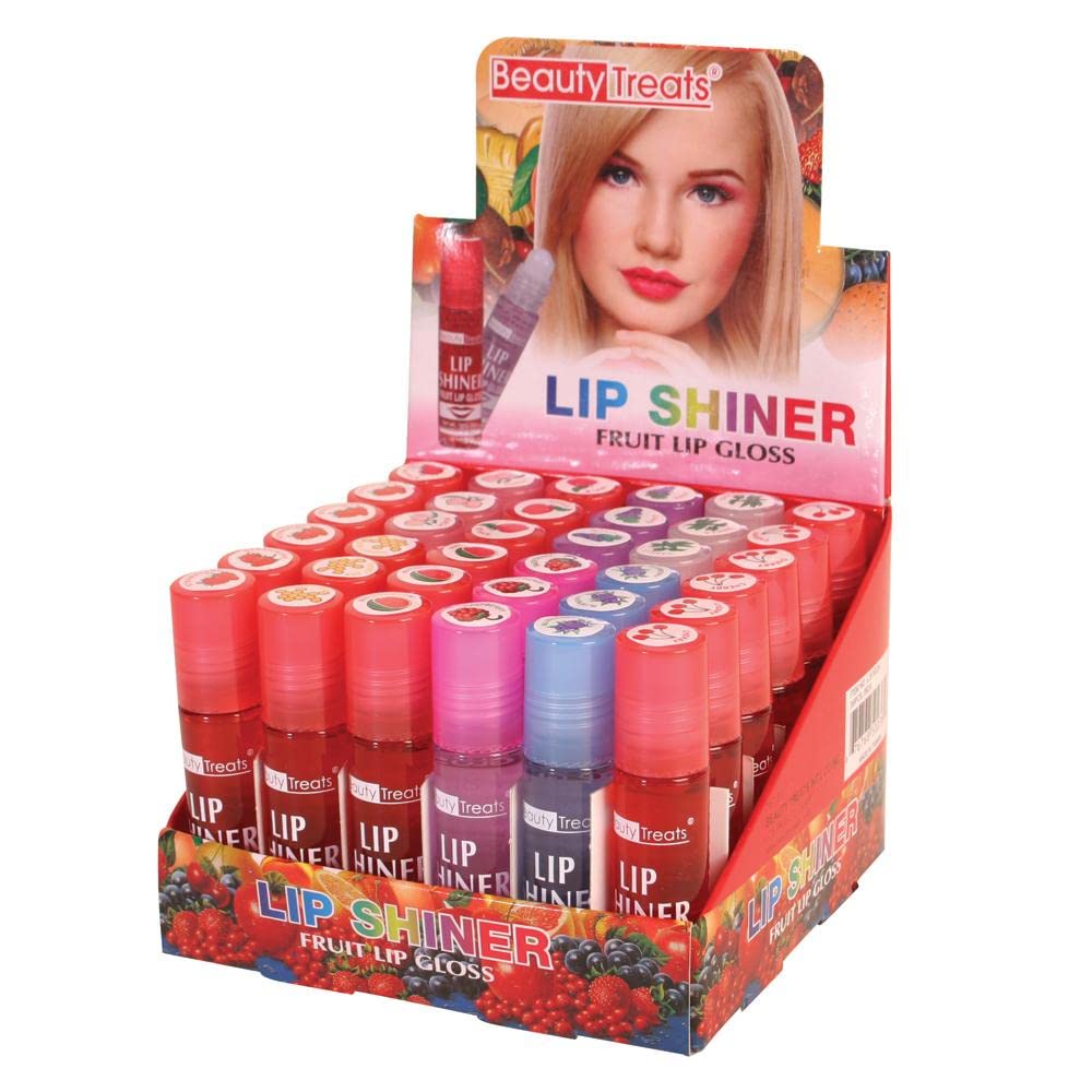 Beauty Treats Roll-On Fruit Lip Gloss 36pc