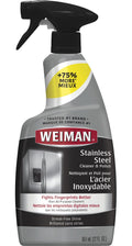 Weiman Stainless Steel Cleaner and Polish, Floral Scent, 22 oz Trigger Spray Bottle
