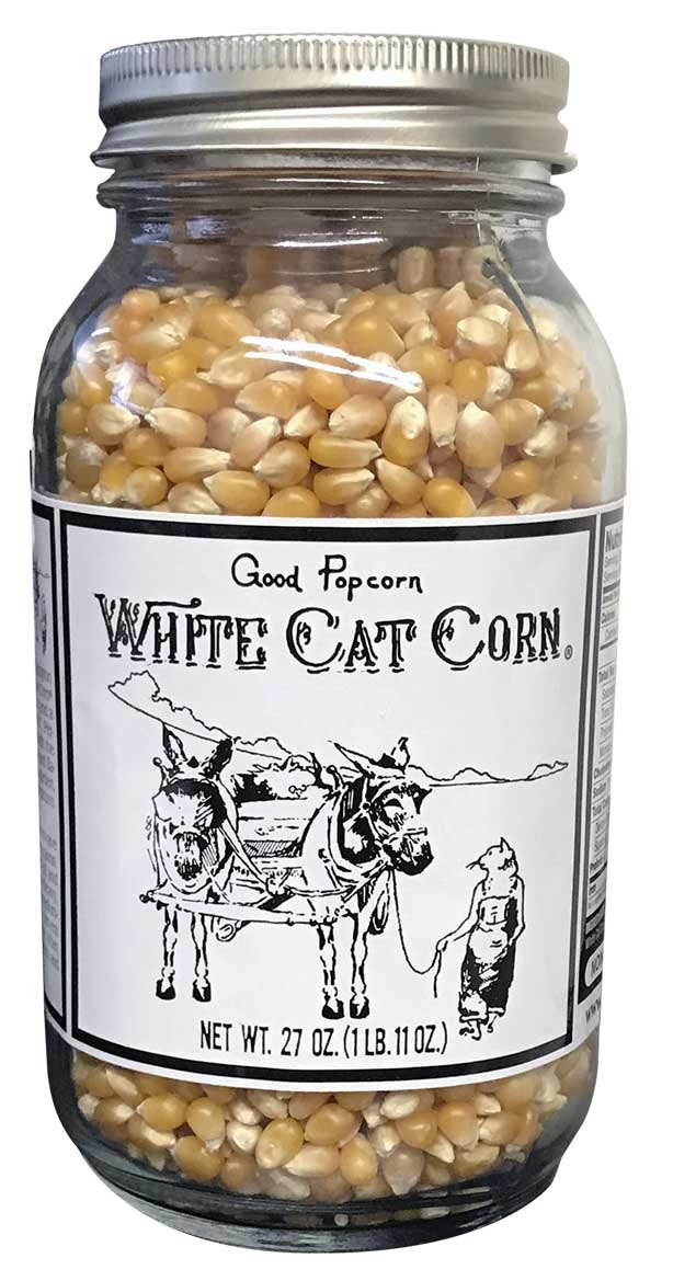 White Cat Gourmet Popcorn Kernels Light Fluffy 27oz