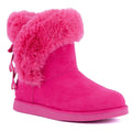 Juicy Couture Women's Slip On Winter Snow Boots Warm & Insulated Fur Lining Comfortable Fashion Booties Size 8