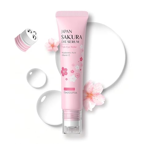 LAIKOU Japan Sakura Eye Cream Reduces the Look of Dark Circles 0.53oz