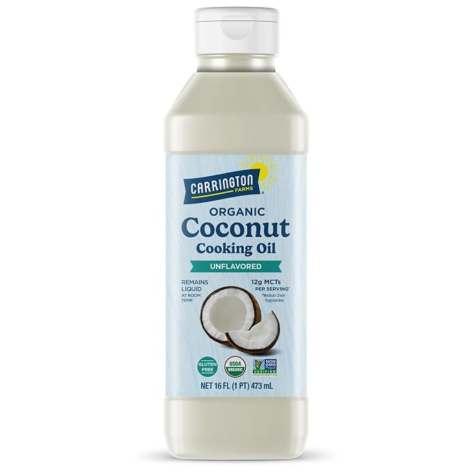 Carrington Farms Organic Unflavored Coconut Cooking Oil 16oz