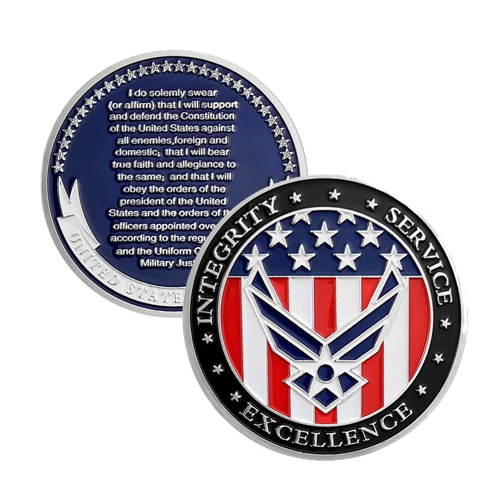 US Air Force Oath of Enlistment Challenge Coin