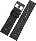 Black Leather Watchband