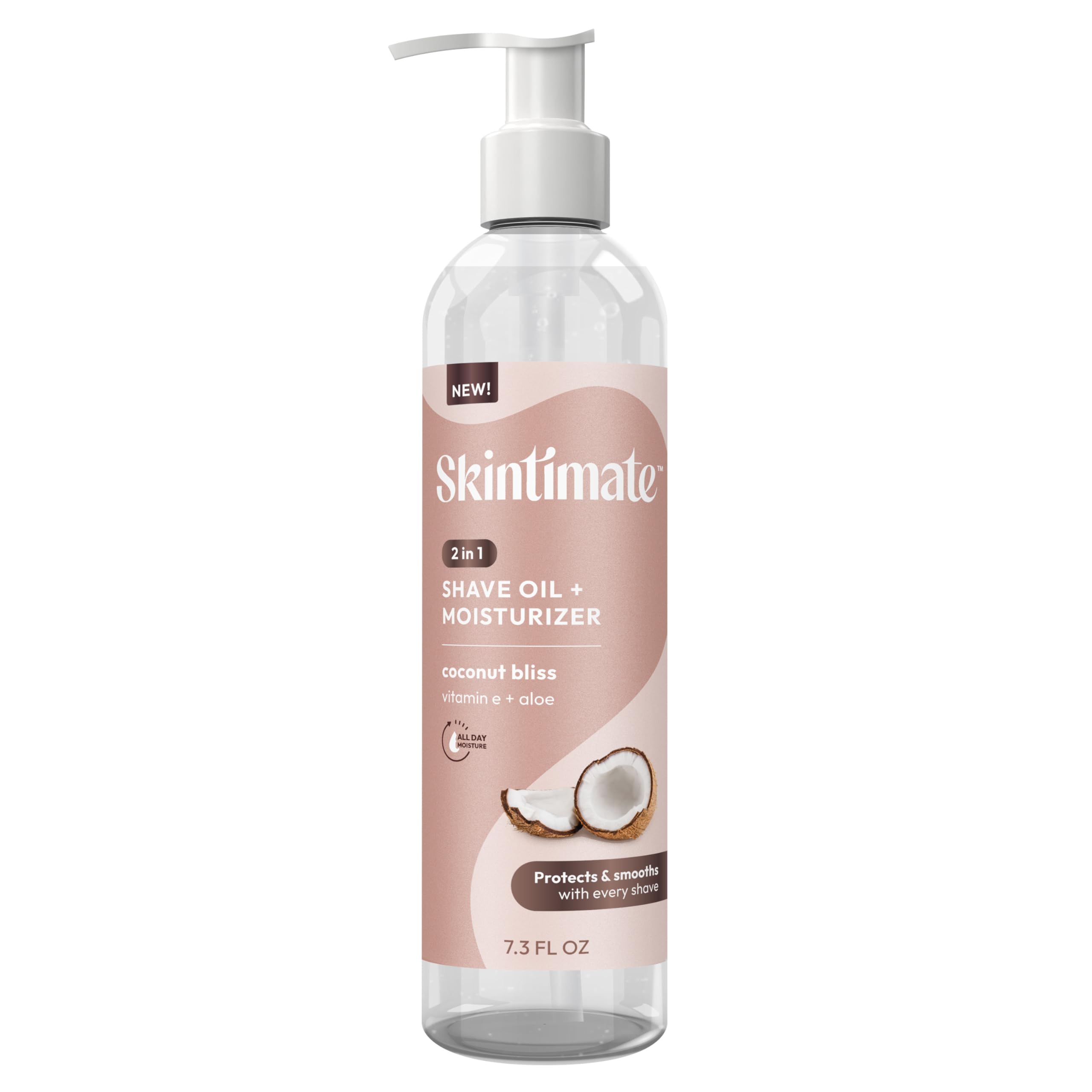 Skintimate 2-in-1 Coconut Shave Oil Moisturizer 7.3oz