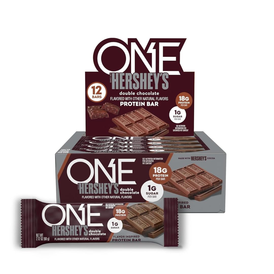 ONE Hershey's Double Chocolate Protein Bars 12 Pack