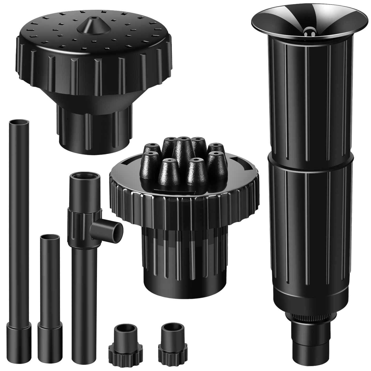 Fountain Pump Nozzle Kit 8-Piece Mushroom Spray Heads