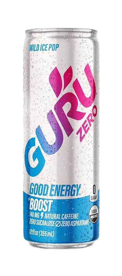 Guru, Organic Zero Ice Energy Drink, 12 Fl Oz