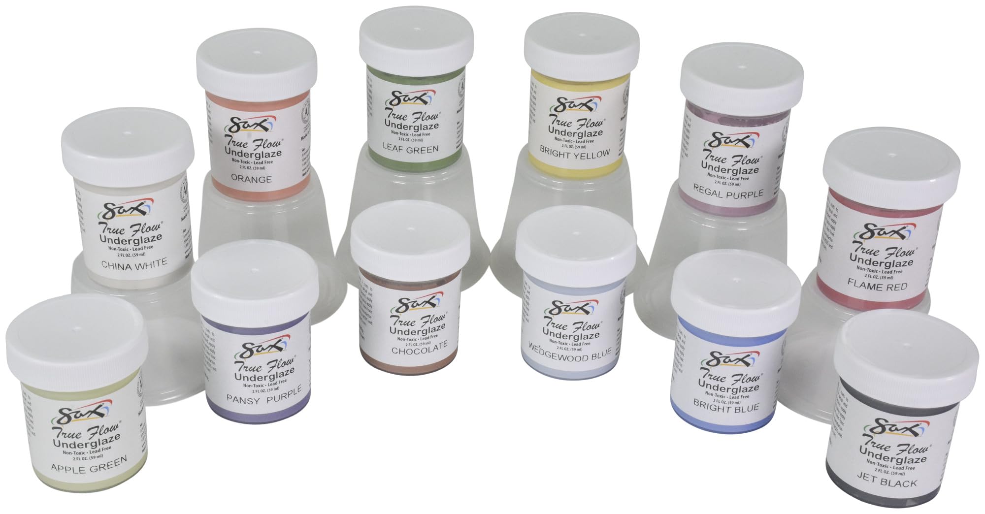 Sax True Flow Underglaze 12-Color Set 2oz