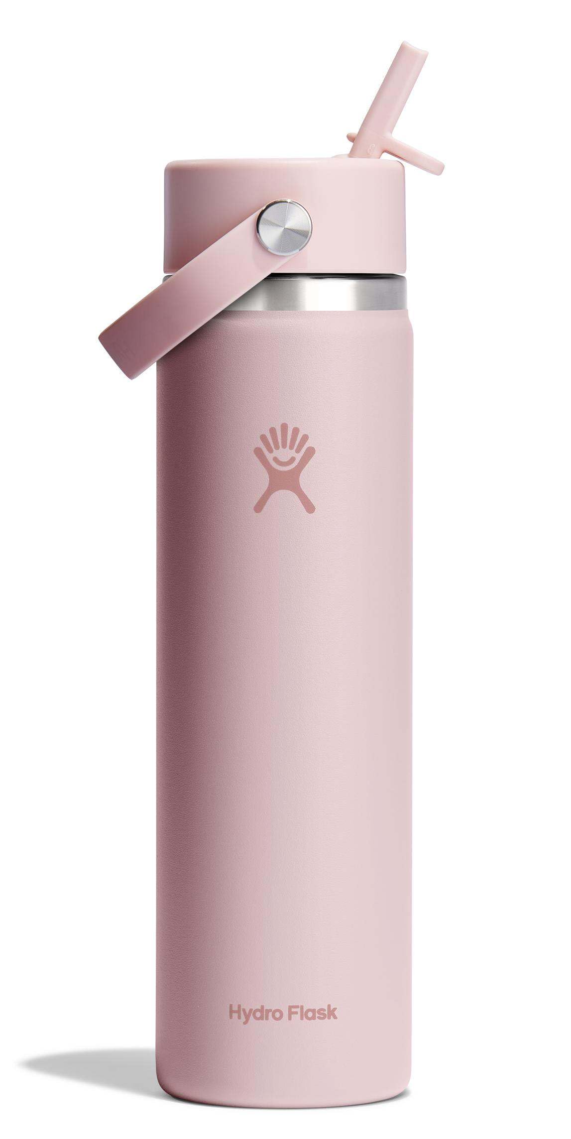 Hydro Flask Straw Lid Water Bottle Pink 24oz