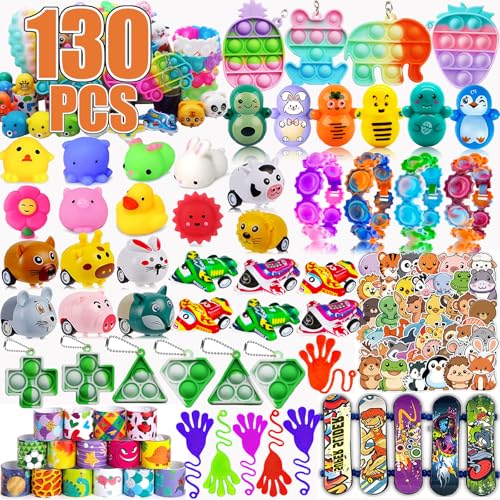 Party Favors Fidget Toys Pop Bulk 130-Piece