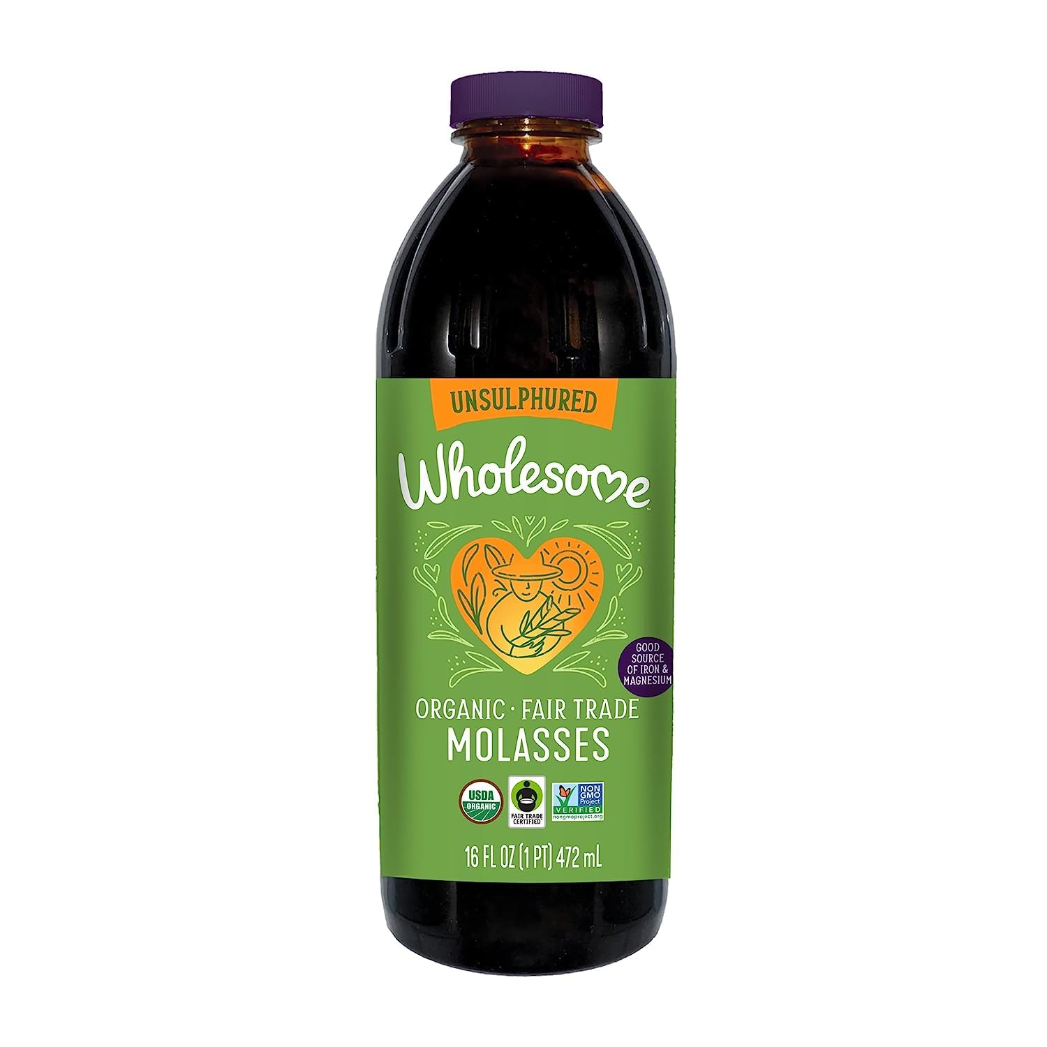 Wholesome Organic Blackstrap Molasses 16oz