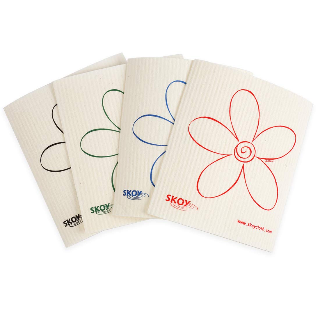 Skoy Reusable Swedish Dishcloths White 4 Pack