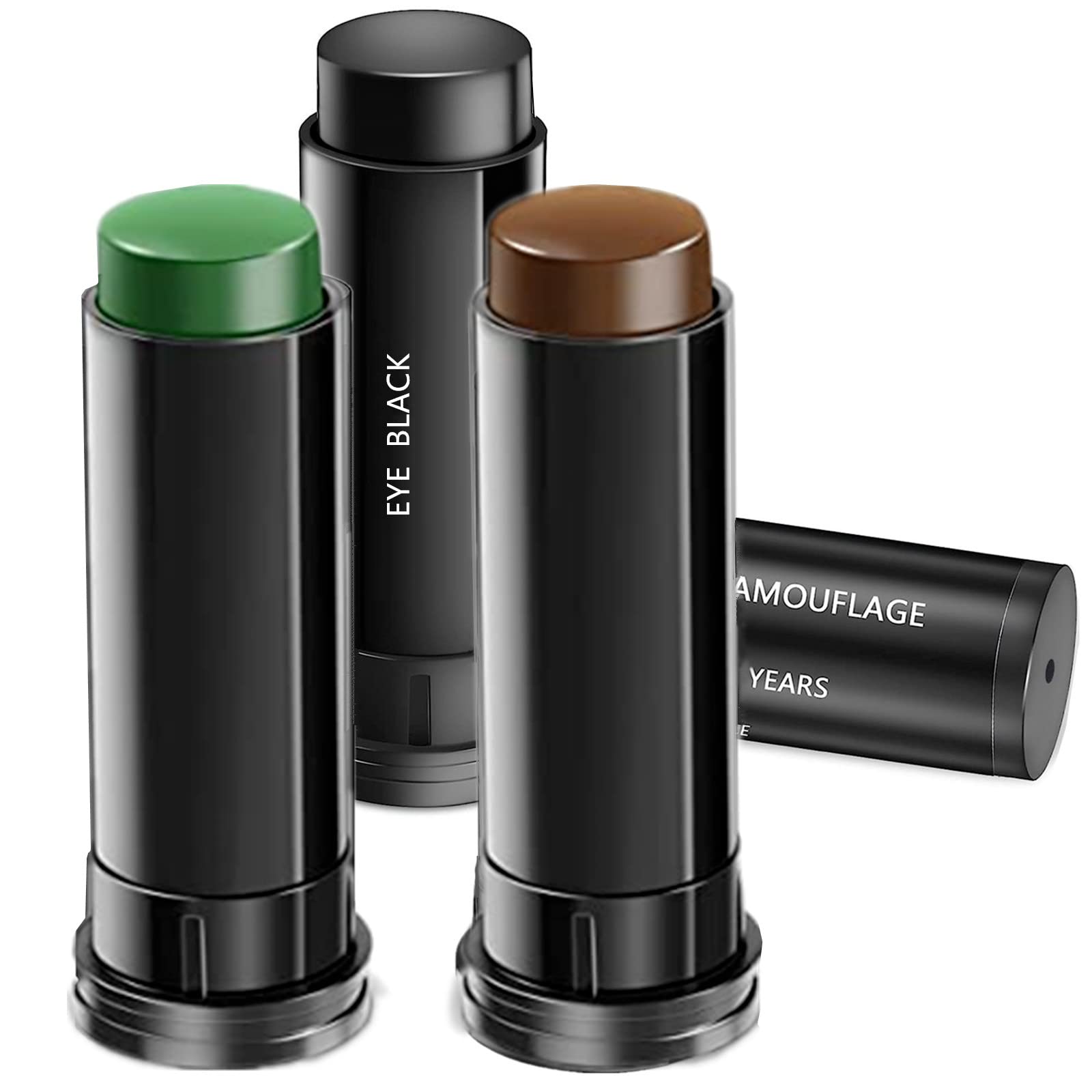 Go Ho 3 Colors Eye Black Camo Face Paint Stick