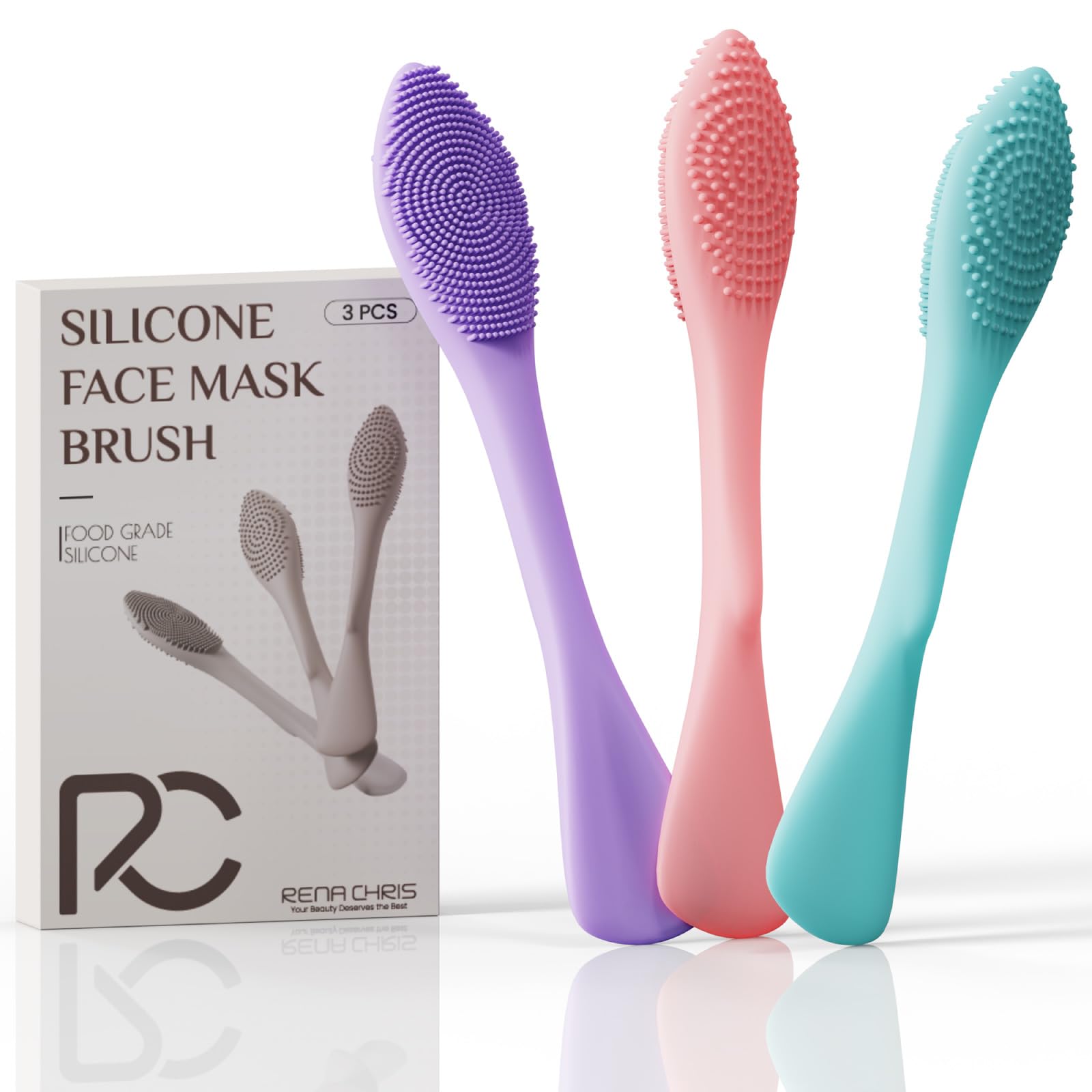 Rena Chris 3-in-1 Silicone Face Scrubber