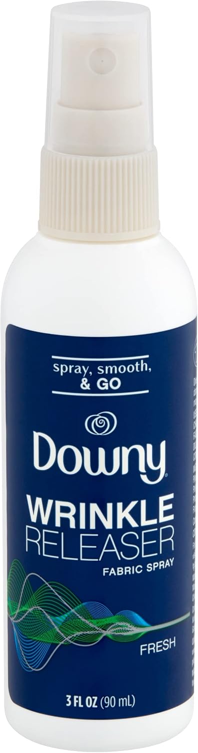 Downy Wrinkle Release Spray Plus, Static Remover, Odor Eliminator, Steamer for Clothes Accessory, Fabric Refresher and Ironing Aid, Light Fresh Scent 3oz