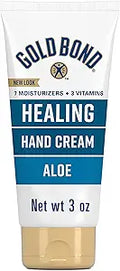 Gold Bond Aloe Healing Moisturizing Hand Cream for Dry to Extra Dry Skin Lasts Through Handwashing 3oz