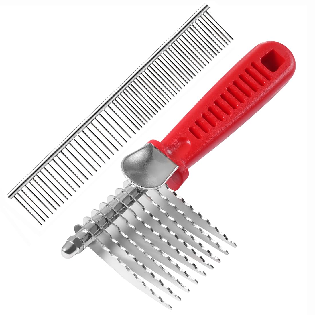 QUMY Stainless Steel Dematting Grooming Comb