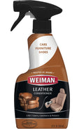 Weiman Leather Cleaner & Conditioner - 12 Fl Oz - Non Toxic Cleans Conditions and Restores Leather Surfaces - UV Protectants Help Prevent Cracking or Fading of Leather Couches Car Seats Shoes Purses