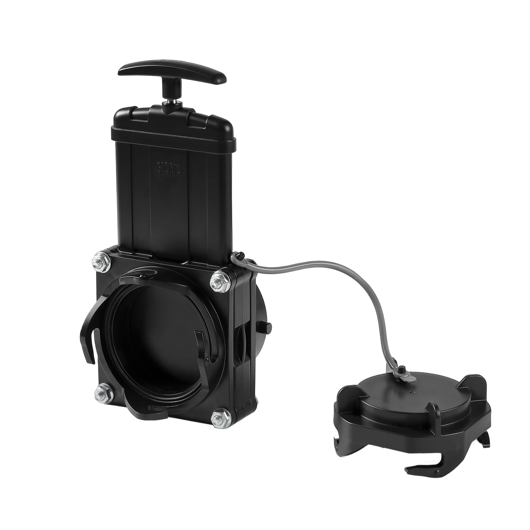 GLOBIZ Short Bayonet RV Waste Valve Black