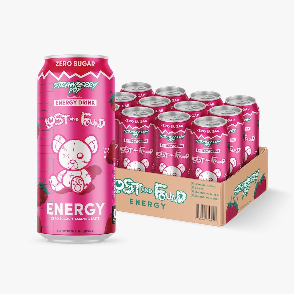 Lost and Found Sugar Free Energy Drink 16oz 12 Pack