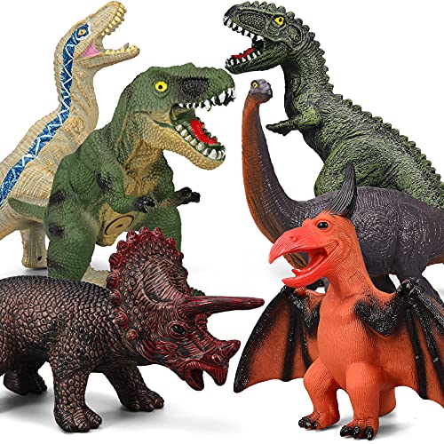 Gzsbaby Jumbo Soft Dinosaur Toys 6-Piece