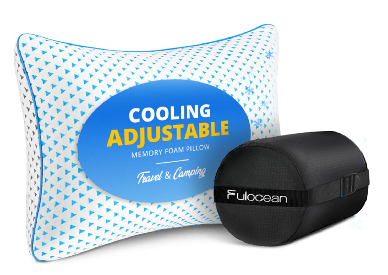 Small Compressible Memory Foam Travel Pillow