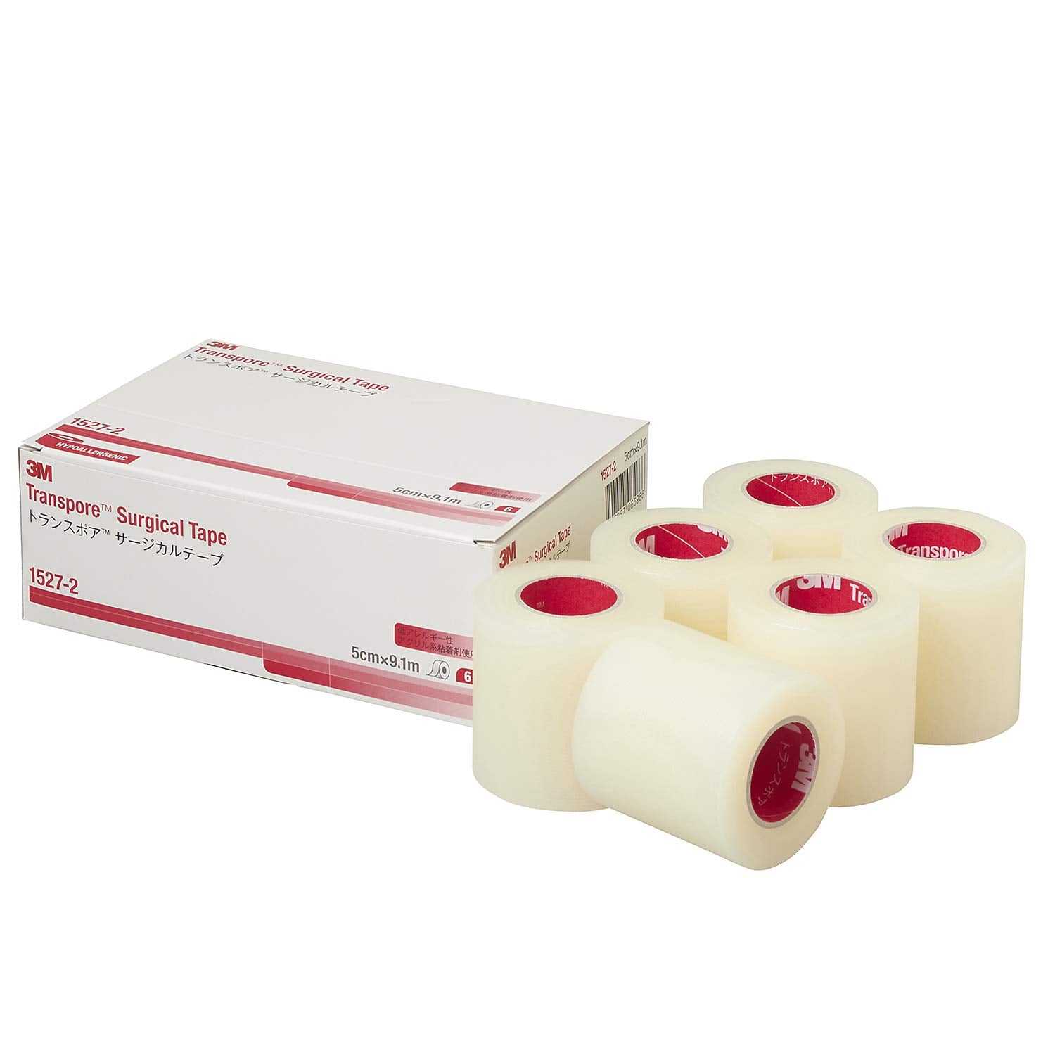3M Transpore Surgical Tape 2 Inch 6 Rolls