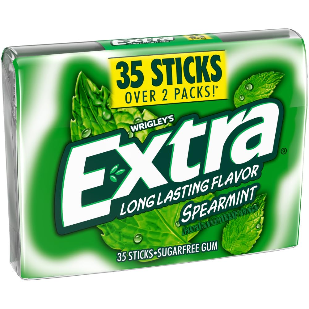 EXTRA Spearmint Sugar Free Gum Mega 35 Pack