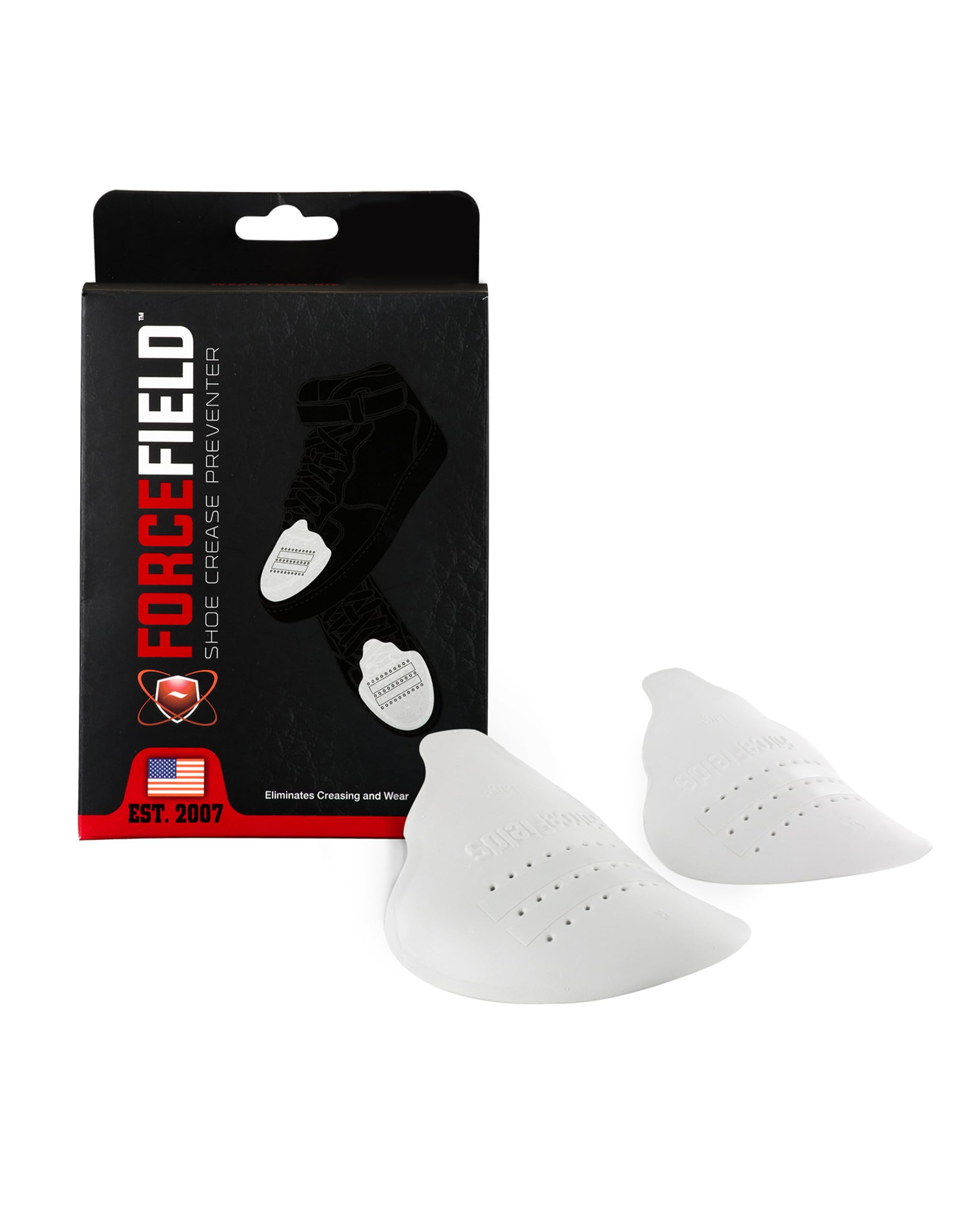 Forcefield Crease Protector Shoe Guards White Medium