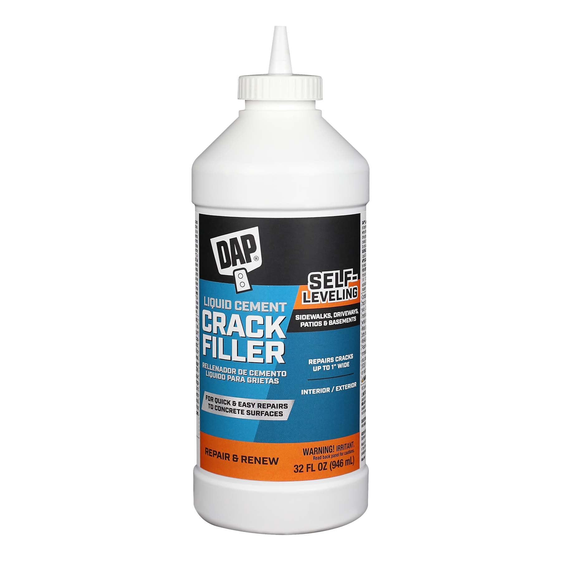 DAP Liquid Cement Crack Filler Gray 1 Quart