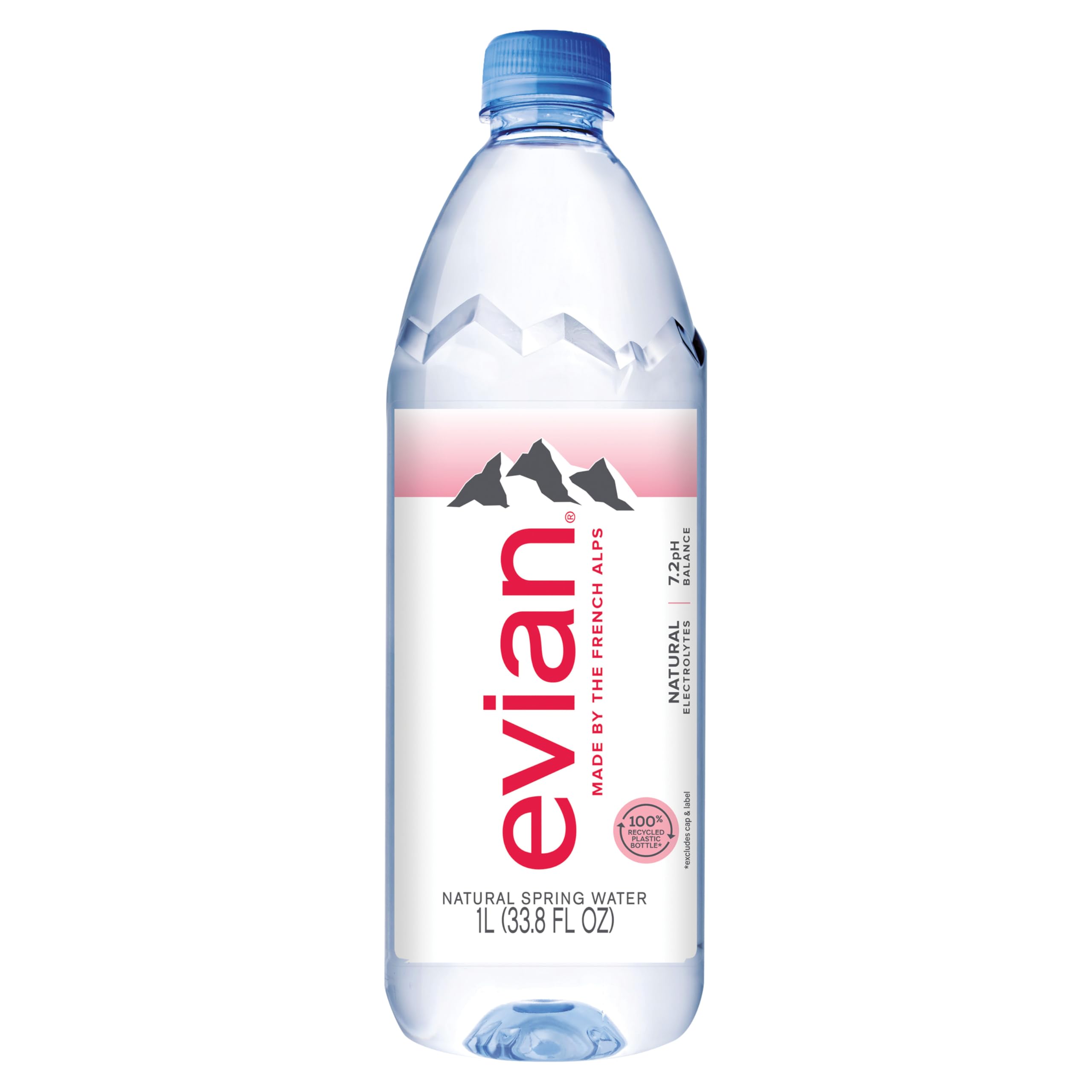 Evian Natural Spring Water Bottle 1L