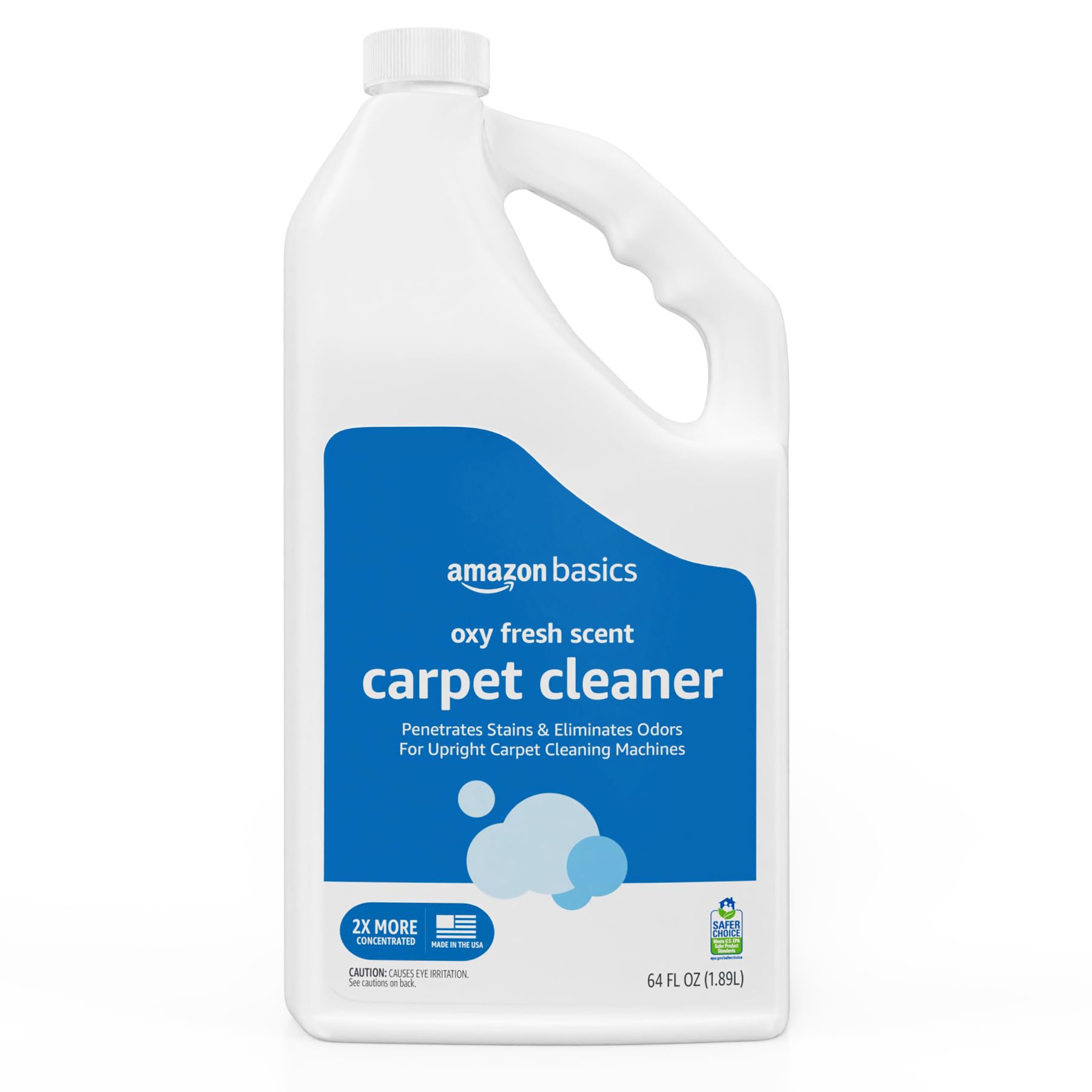 Amazon Basics Deep Cleaning Carpet Cleaner, Stain and Odor Remover, Fresh Scent, 64 fl oz