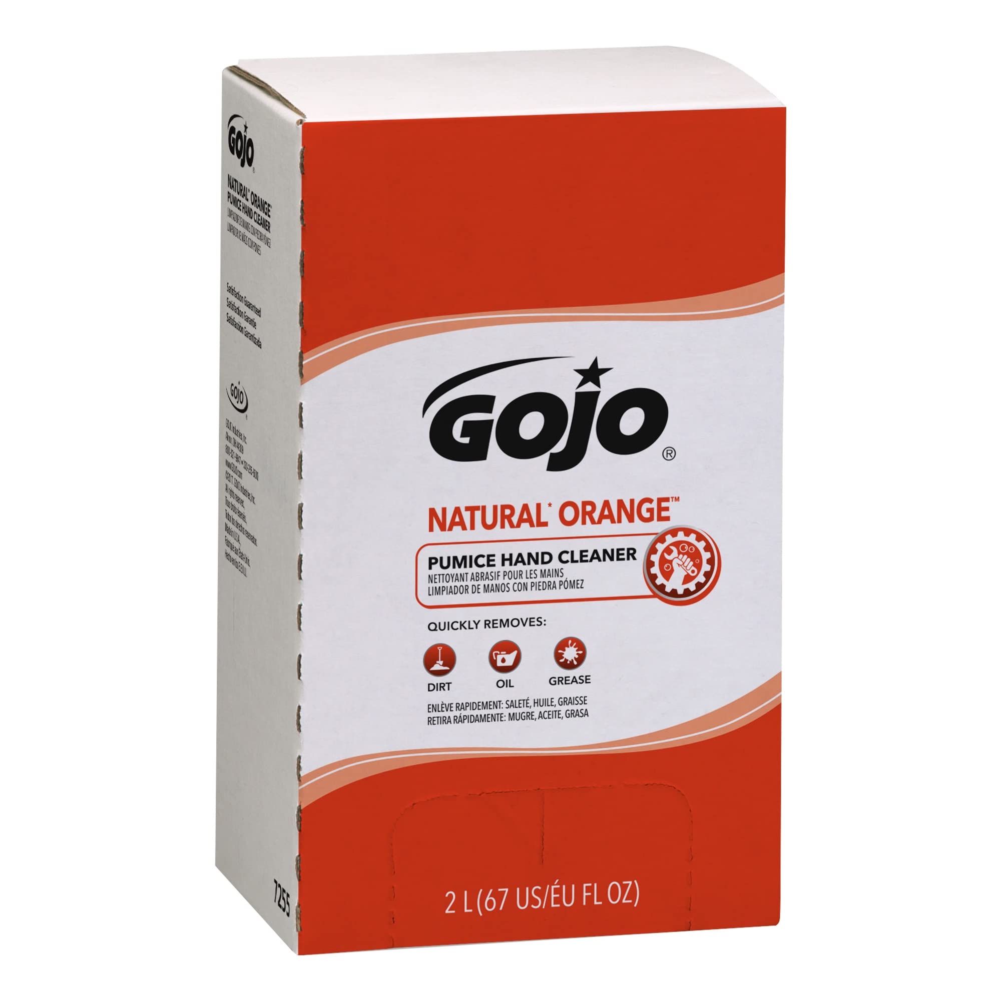 GOJO Natural Orange Pumice Hand Cleaner 2000ml 4-Pack
