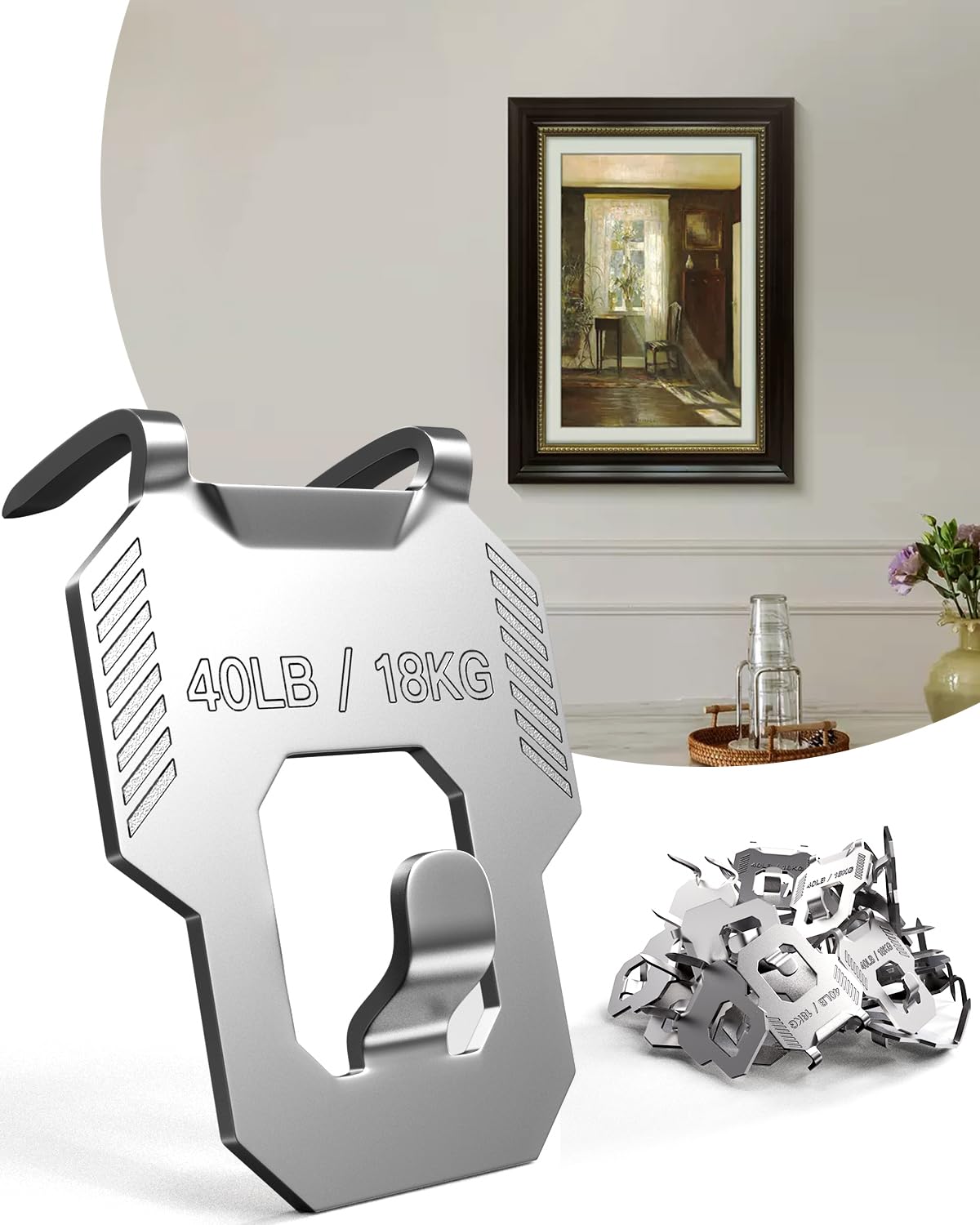 LZC Claw Drywall Picture Hangers 20-Pack 40lb