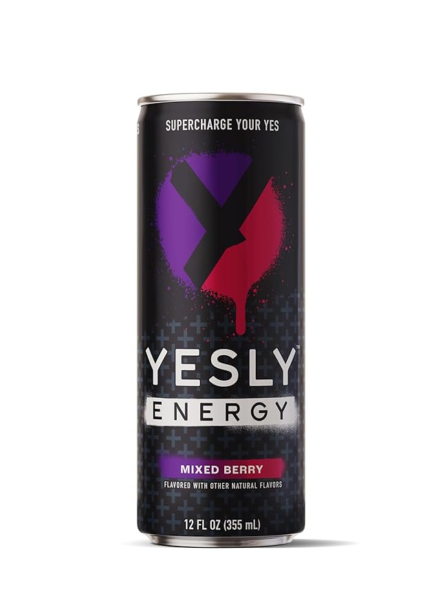 Yesly Functional Energy Drink Mixed Berry (12 FL OZ) Can