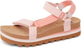 REEF Cushion Rem Hi Womens Platform Sandal, Adjustable Strap, Arch Support and Heel Cupping, Coral Duo, US Women Size 8, UK SIZE 5.5, EUR SIZE 38.5
